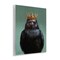 Stupell Industries King Crow Portrait Wall Plaque, design by Lucia Heffernan